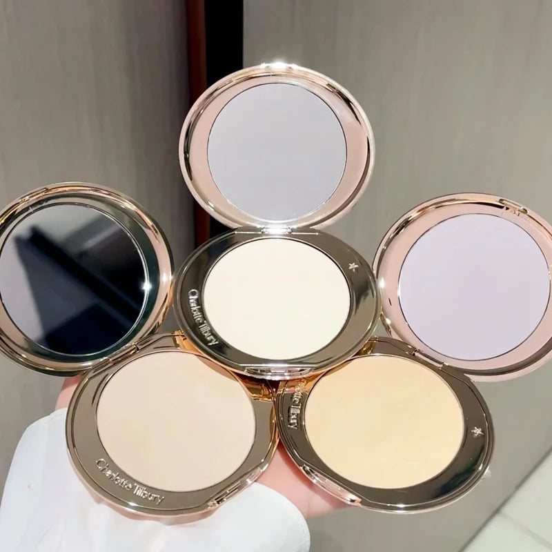 Long Lasting Oil Control Waterproof Face Setting Powder for Women - Compact & Lightweight