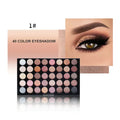 Waterproof Glitter Eyeshadow Palette - Matte, Pearlescent & Shine Nude Colors for Professional Eye Makeup