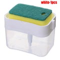 Kitchen Sink Soap Dispenser with Sponge Holder - Large Capacity, Easy to Use, Multiple Colors