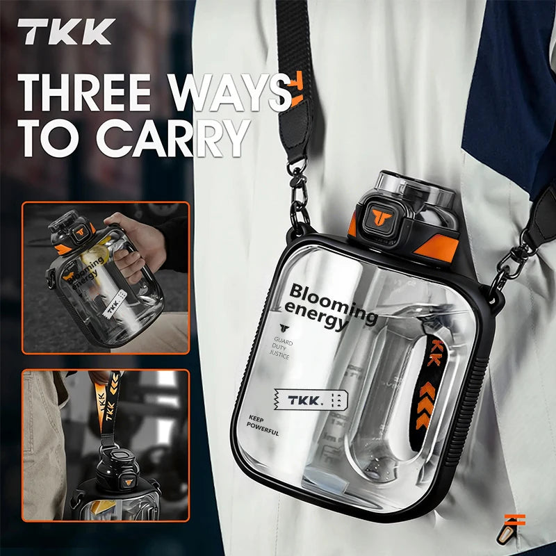 Large Capacity Tritan Sports Water Bottle - BPA-Free Hydration Jug for Outdoor Fitness & Travel
