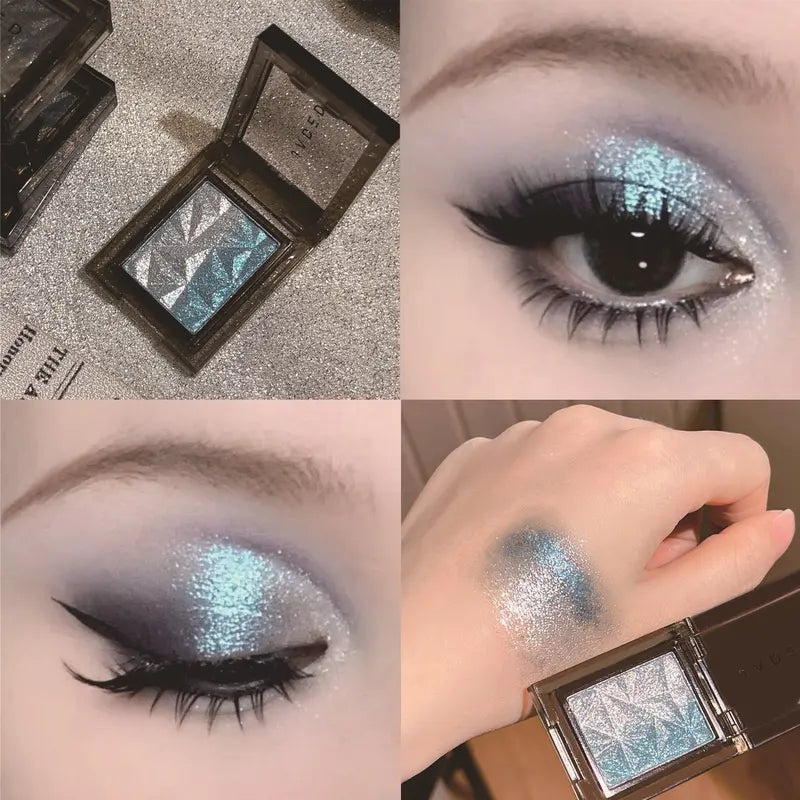 Metallic Gradient Eyeshadow Palette with Glitter and High Pigment Colors for Party & Makeup