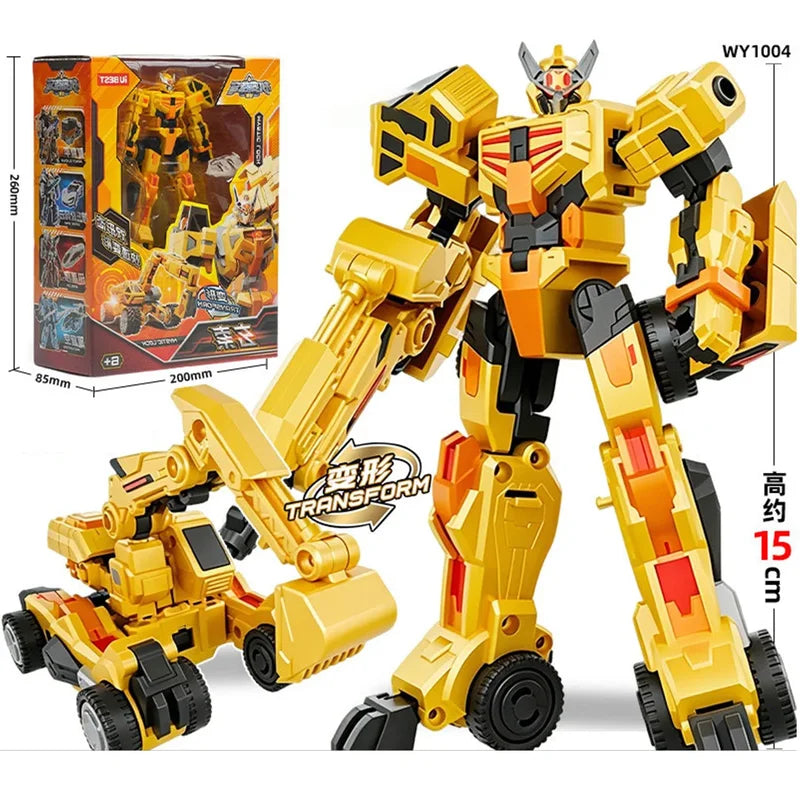 Transform Mech Robot Model with Prop - 15cm Action Figure, Multiple Colors