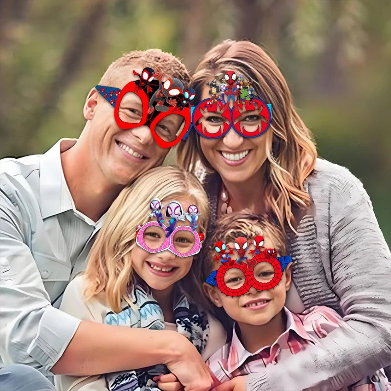 Spidey and His Friends Party Props Set – Masks, Glasses, Photo Booth Accessories