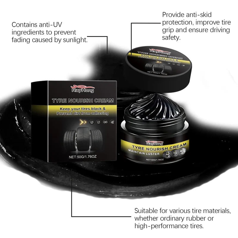 Long-Lasting Car Tire Coating Wax - Shine, Protect & Restore Rubber