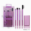 Full Makeup Brush Set with Powder Blusher Lip & Eye Shadow Brushes - Multi Color Handles