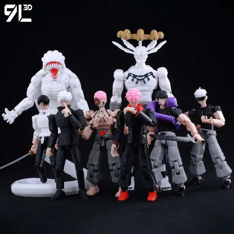 Multi-Jointed Anime Action Figure - Collectible 14cm Display Toy for Jujutsu Kaisen Fans