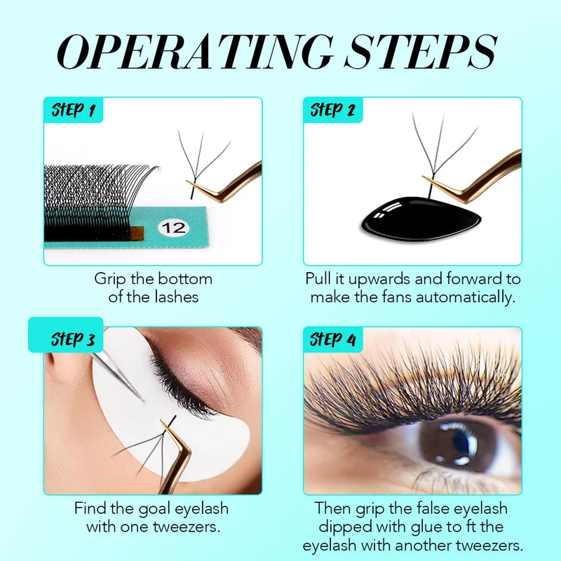 Eyelash Extension Fans 3D 4D 5D 6D 8D Premade Fan Lash Extensions Natural Soft