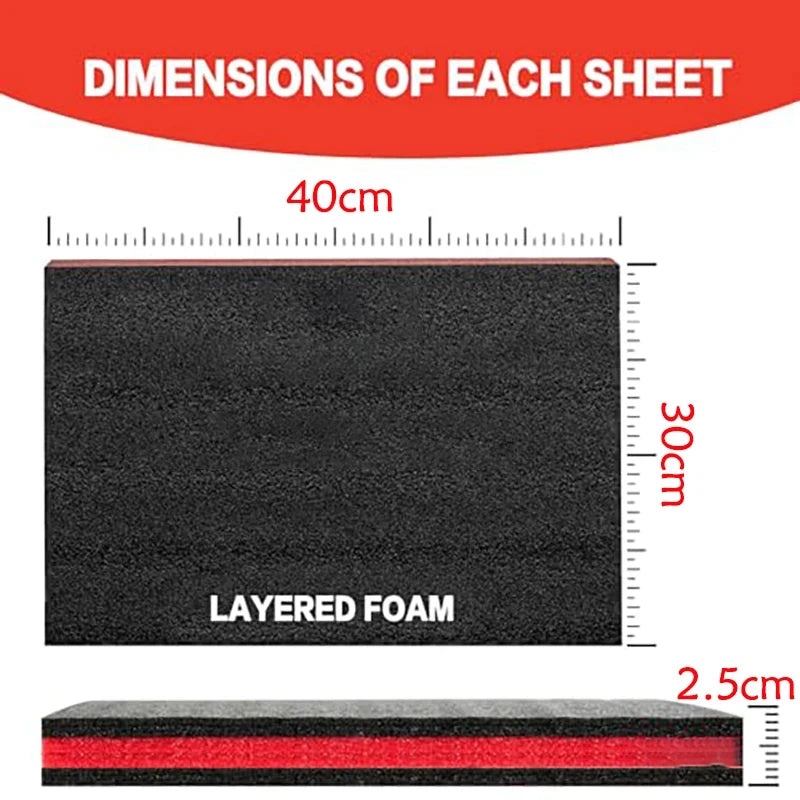 Tool Box Foam Inserts Protective Cushioning for Storage Cases - Customizable
