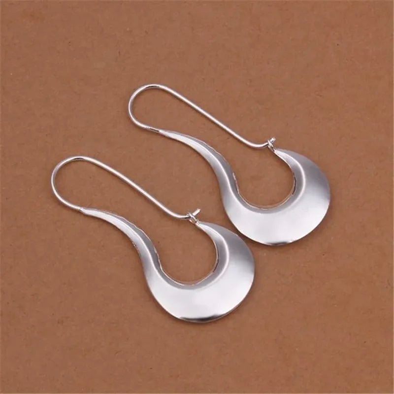 925 Sterling Silver Drop Earrings for Women Jewelry Engagement Wedding Party Gift