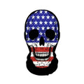 Halloween Skeleton Mask Elastic Mesh Hood Scary Party Cosplay Prop Breathable Face Cover