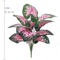 Artificial Potted Leaf Plants - Fake Indoor Decoration, Set of 12-24 Leaves
