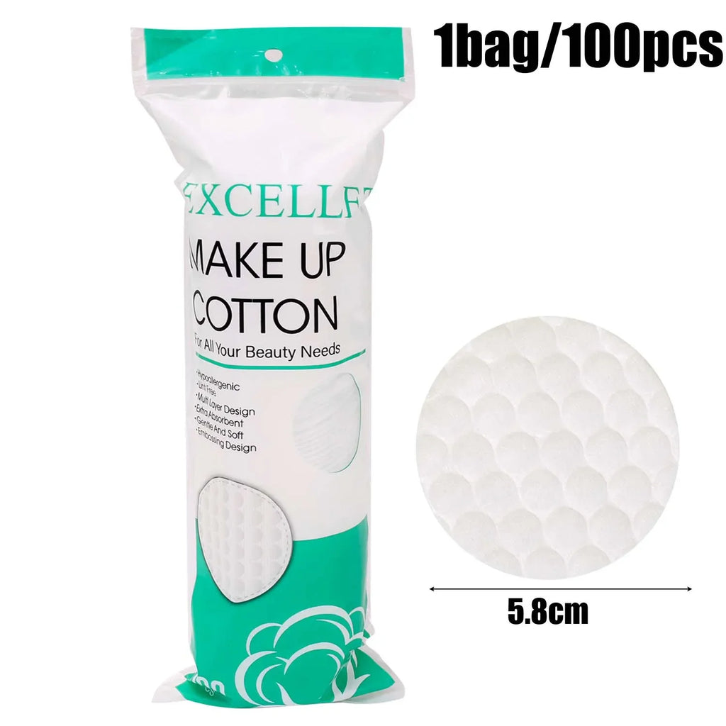 Disposable Cotton Pads for Makeup Removal and Skin Care - 200pcs, Soft & Gentle