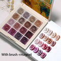 Magnetic Gel Nail Polish Set - 16 Colors for Professional & Home Use