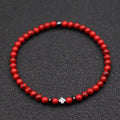 Men's Hematite Beaded Bracelet 4mm Strand Yoga Meditation Jewelry