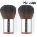 Portable Angled Foundation Makeup Brush - Natural Wood Handle, Synthetic Hair