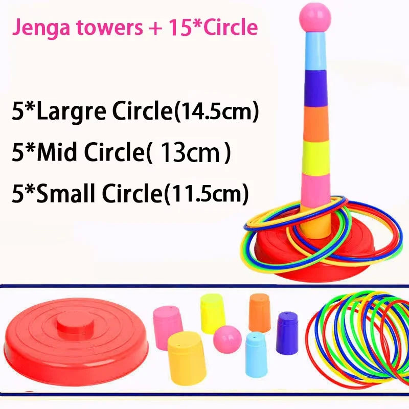 Children Throw Circle Game Stacking Toys Indoor Outdoor Parent-Child Fun
