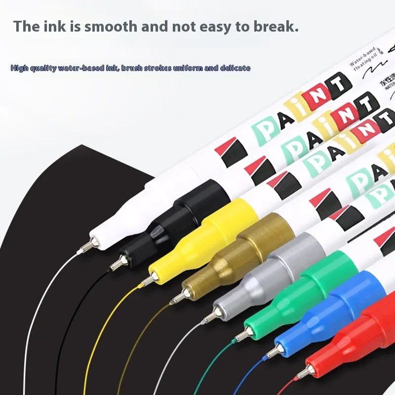 Multi-Color 0.7mm Ultra-Fine Needle Tube Paint Pen for Wood Metal Cloth Crafts