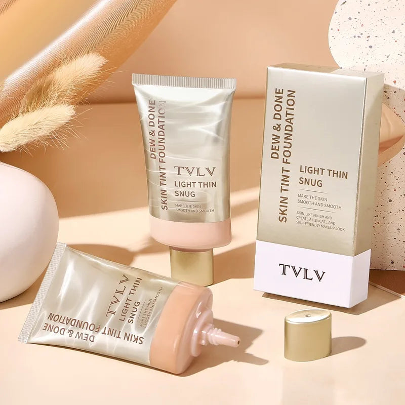 Moisturizing Skin Tint Foundation for All Skin Types - Light to Medium Coverage, Long Wear Face Makeup