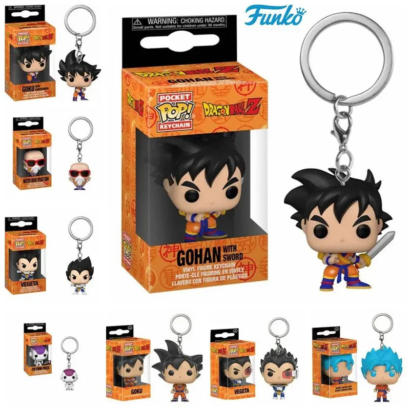 Collectible Funko Pop Keychain Action Figure Dragon Ball Z Gohan & Villains