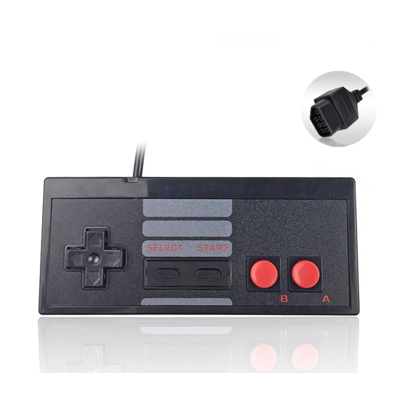 Wired NES 8-Bit Game Controller for Classic Console - Joystick Game Pad