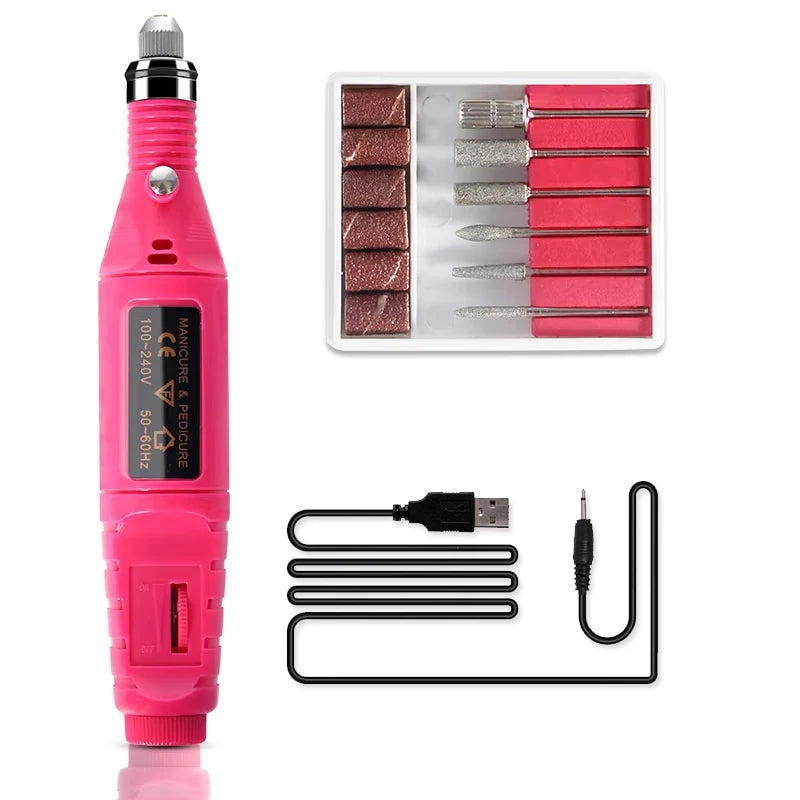 Gel Nail Polish Kit with UV Lamp & Nail Drill Set - Soak Off Gel Manicure