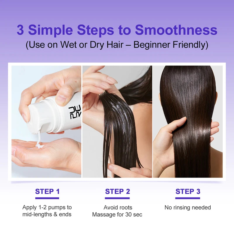 Keratin Hair Treatment Leave-In Mask for Smooth, Frizz-Free Hair
