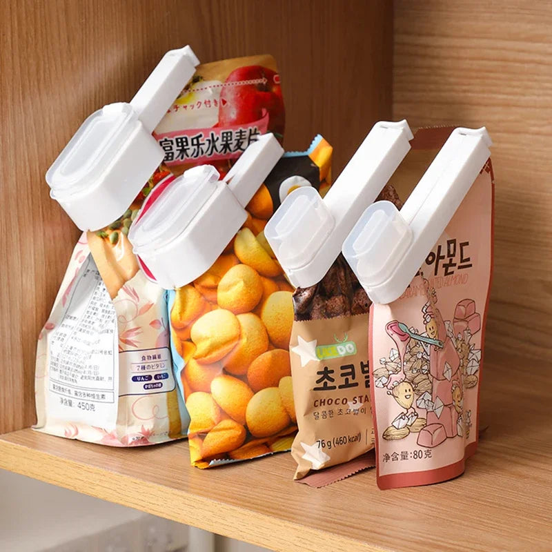 Food Bag Clips with Lid Sealing Clips Moisture-Proof Snack & Milk Bag Sealer
