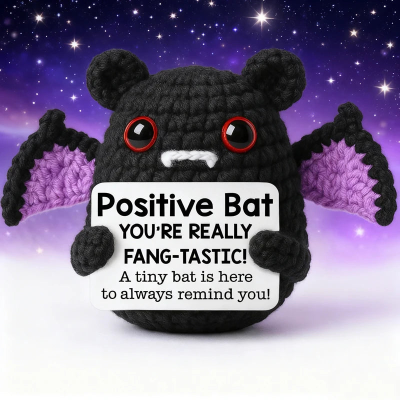 Handmade Bat Doll Ornament - Halloween Egg Decor for Room & Party Gift