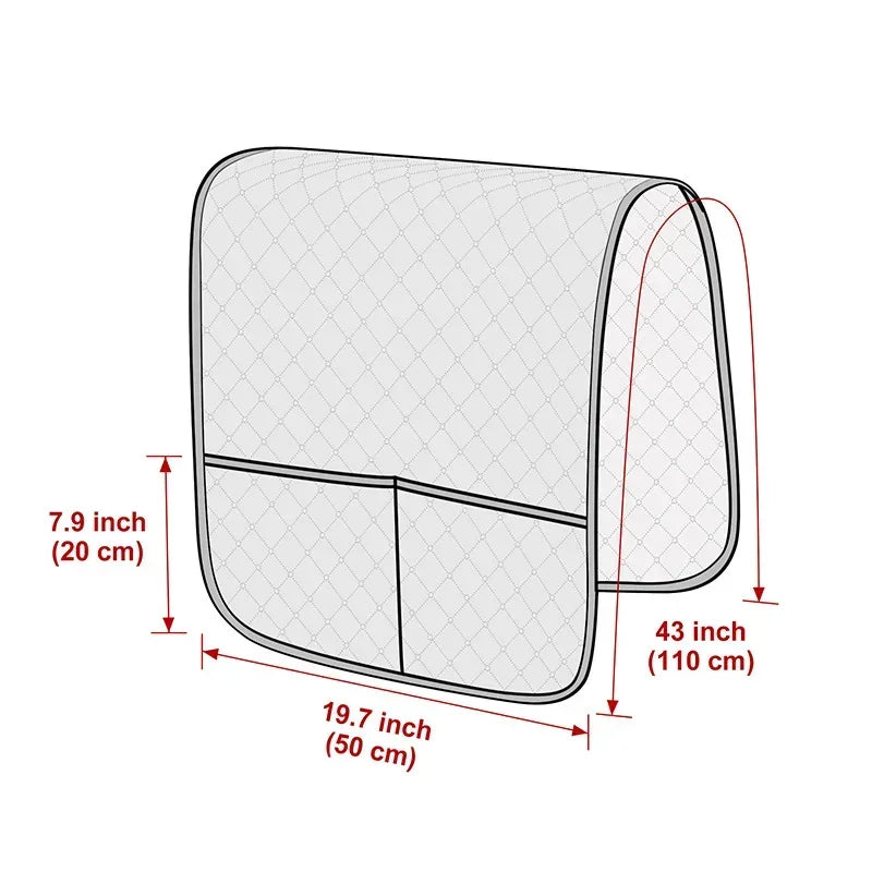 Water-Resistant Sofa Armrest Cover with Pocket - Protects & Keeps Clean