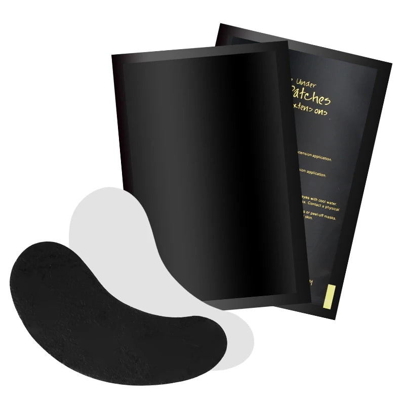 Eyelash Extension Hydrogel Eye Patches 50 Pairs UV Black Makeup Stickers