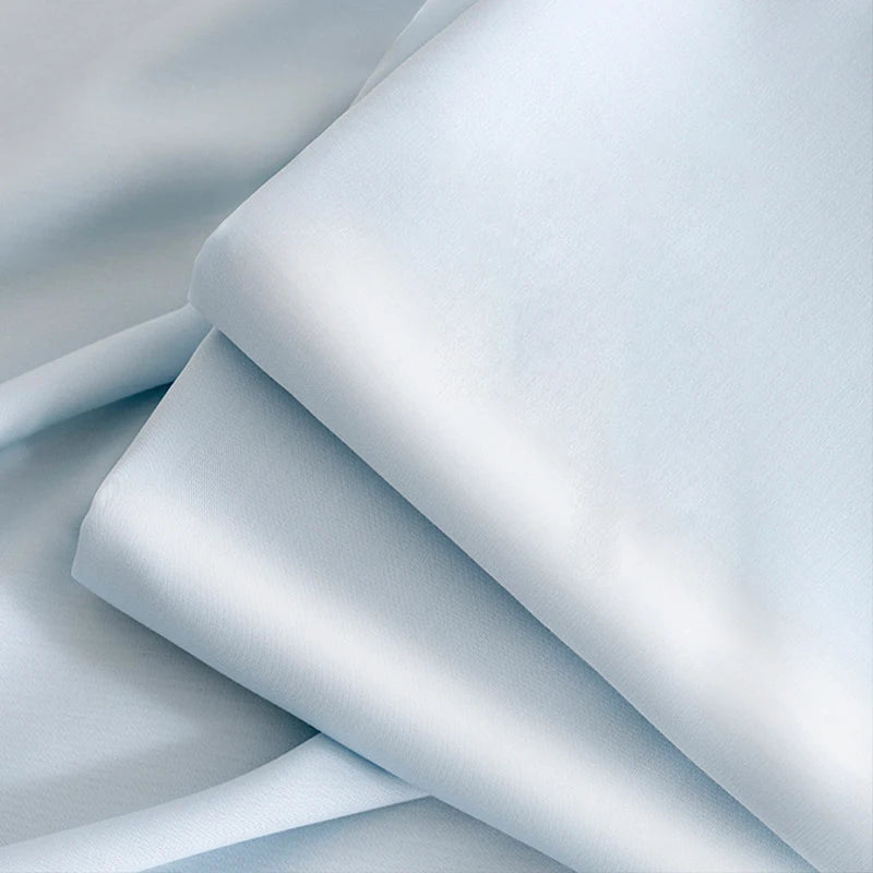 Breathable Summer Cooling Bed Sheet - Ice Silk Flat Sheet for Luxury Bedding