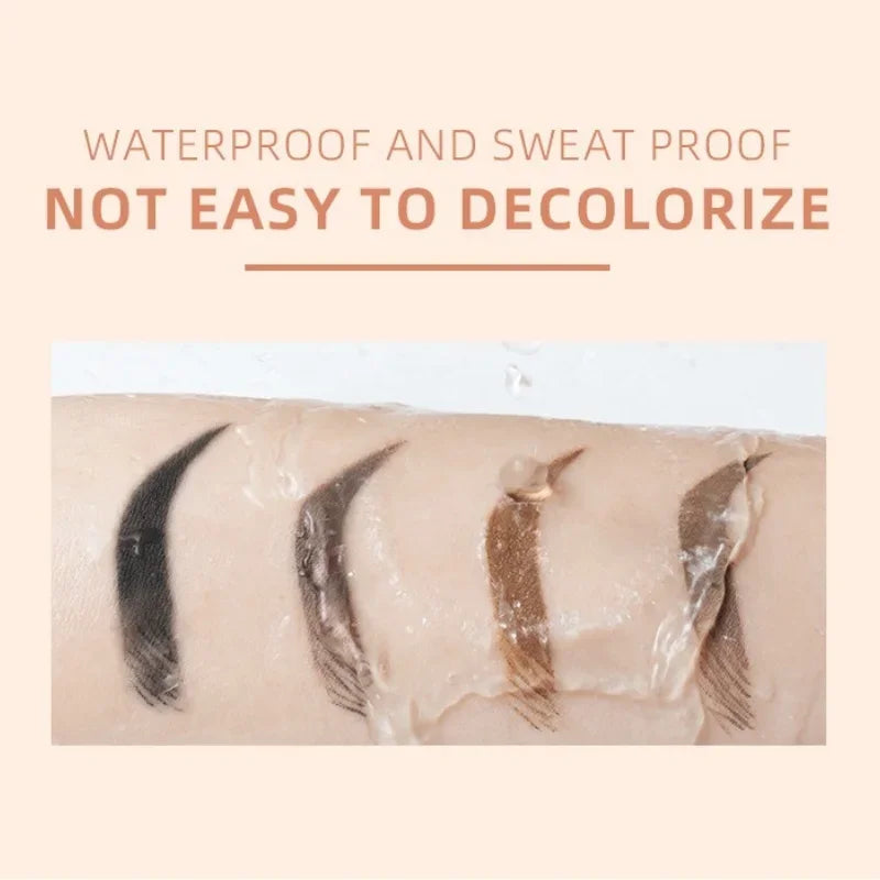 6 Color Waterproof Eyebrow Styling Cream Gel Wax with Brush - Natural & Dense Brow Fixing