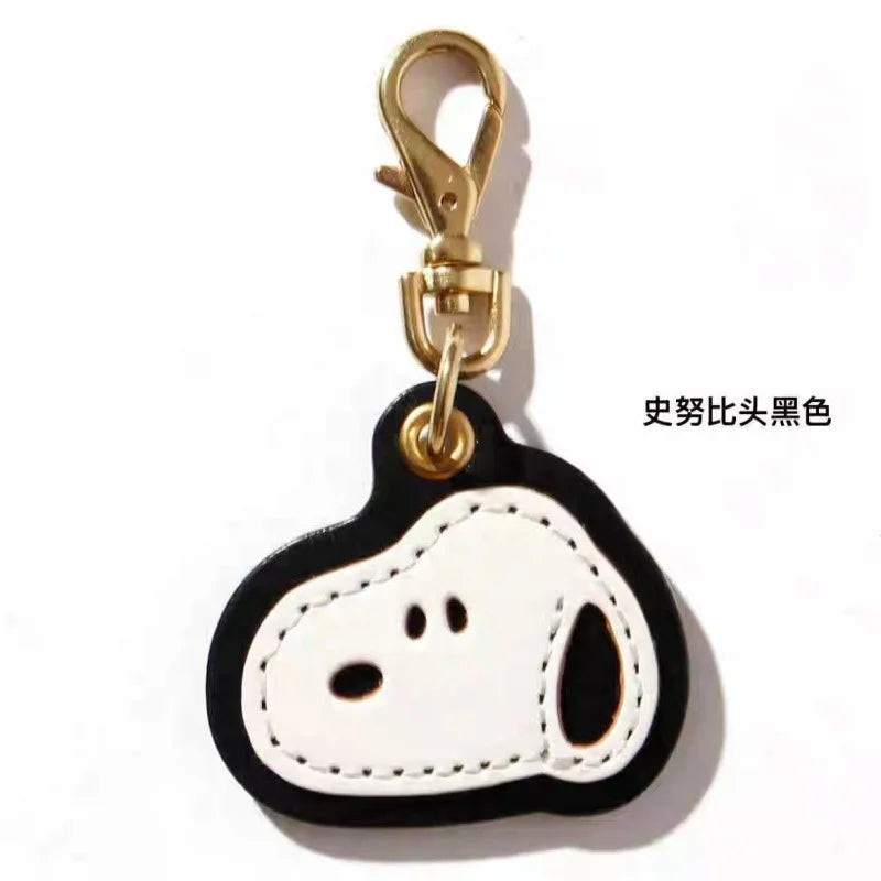 Cute Cartoon Leather Key Chain for Bags & Keys - Snoopy Doll Accessory