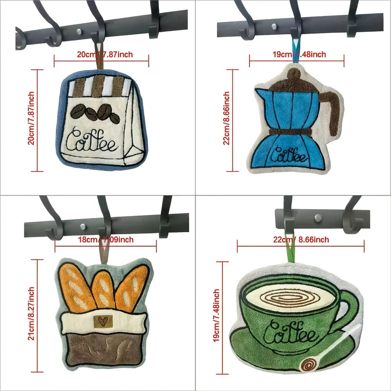 Ultra Light Coffee Towel - Quick Dry Hanging Kitchen & Bathroom Towel