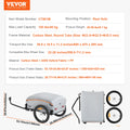 Foldable Bike Cargo Trailer 100lb Capacity Waterproof Cover for 22-28 Inch Bikes