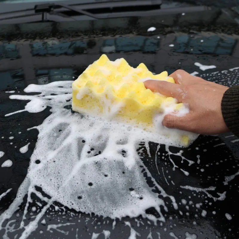 Large Car Wash Sponge Block - High Density Water Absorbent Cleaning Tool