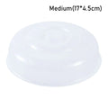 Heat Resistant Food Cover for Microwave Cooking, Splash Guard, Round Food Grade Plastic