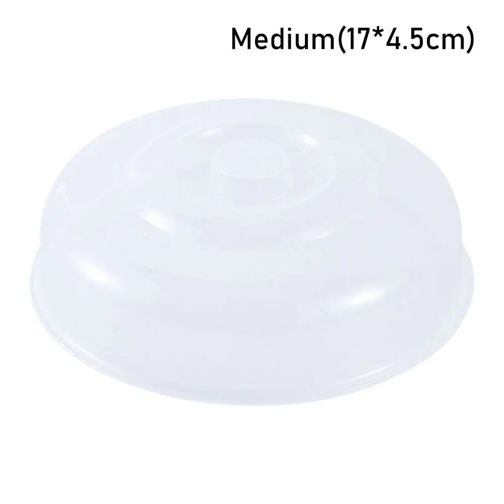 Heat Resistant Food Cover for Microwave Cooking, Splash Guard, Round Food Grade Plastic
