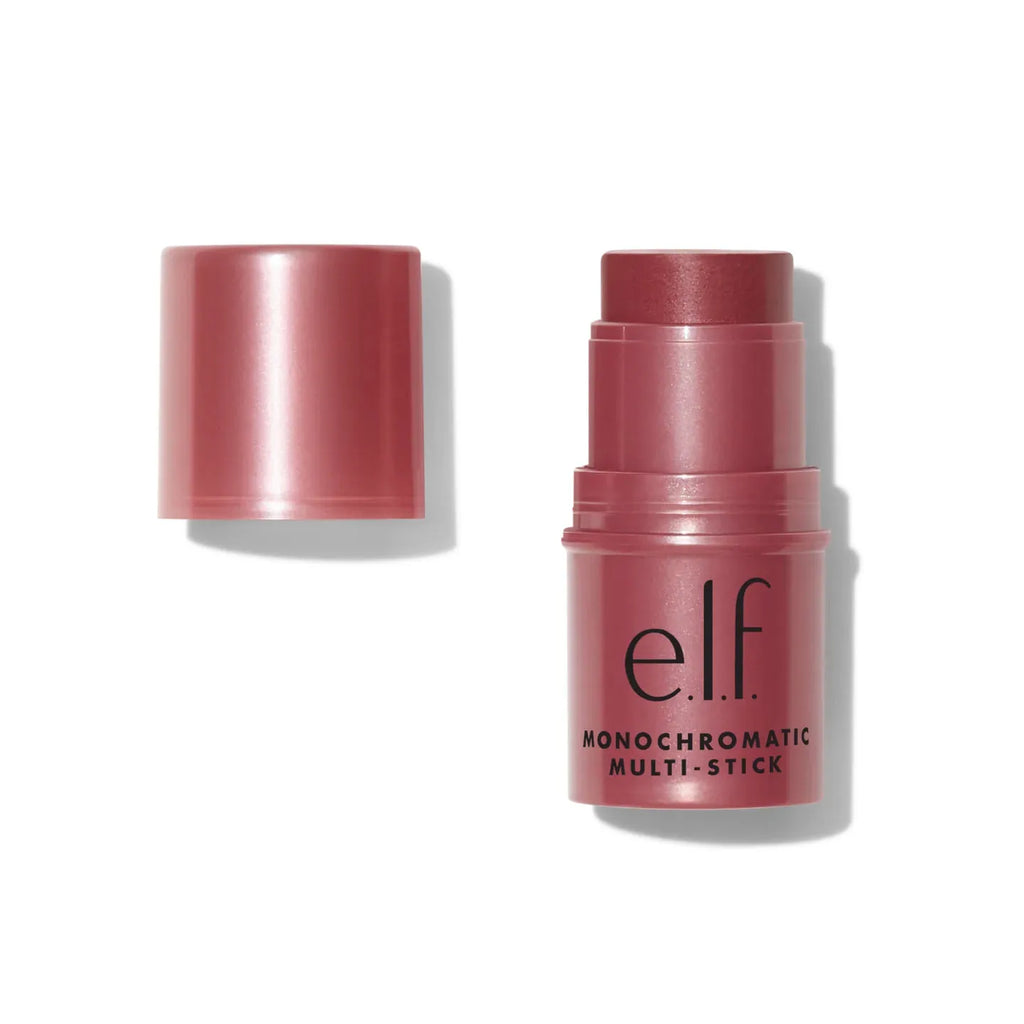 Dual-Use Powder Blusher & Lip Gloss Set - Sheer Monochromatic Makeup