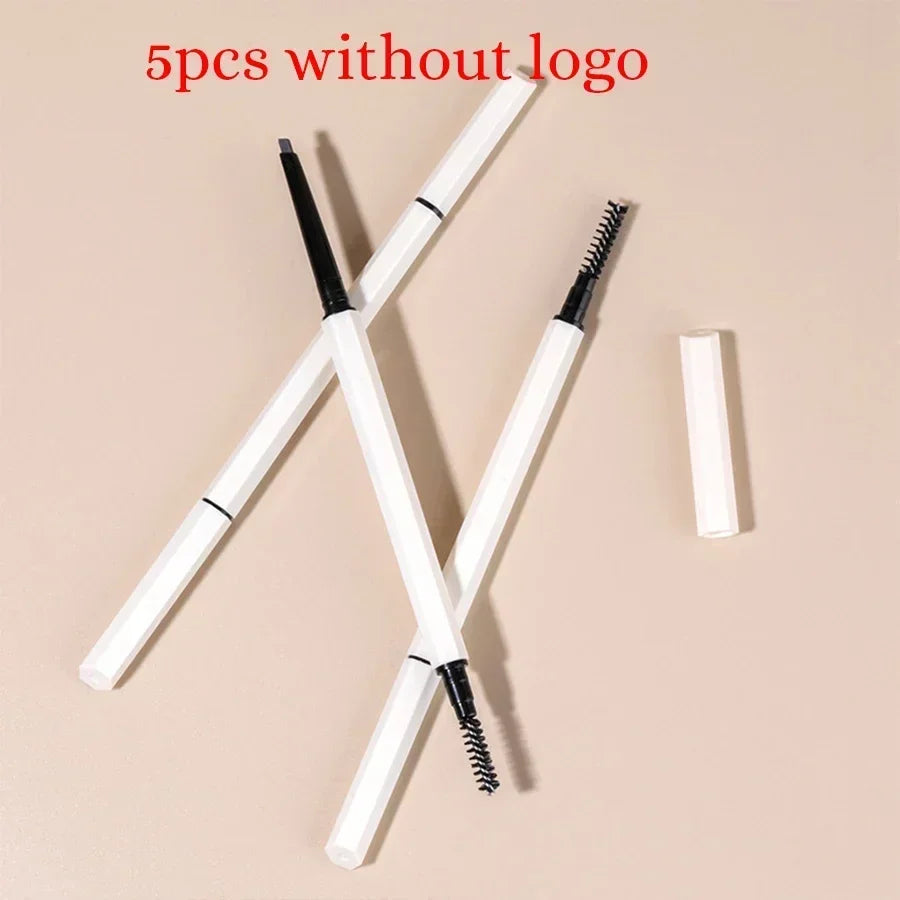 Waterproof Automatic Eyebrow Pencil - Double Head, Fine, Sweat-Resistant Makeup Tool