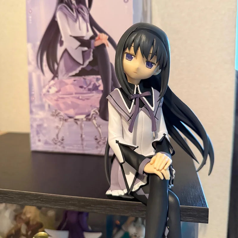 Anime Character Figurines Set - Madoka Kaname, Sayaka, Homura, Mami, Kyouko - PVC Collectible Figures, Multiple Colors