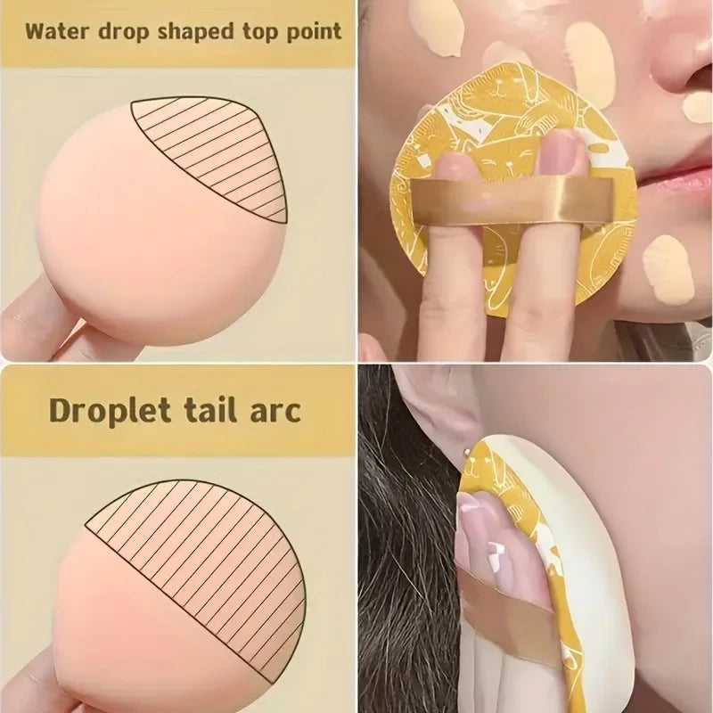 5-Piece Dual Purpose Makeup Puff Set - Soft Sponge for Foundation & Powder