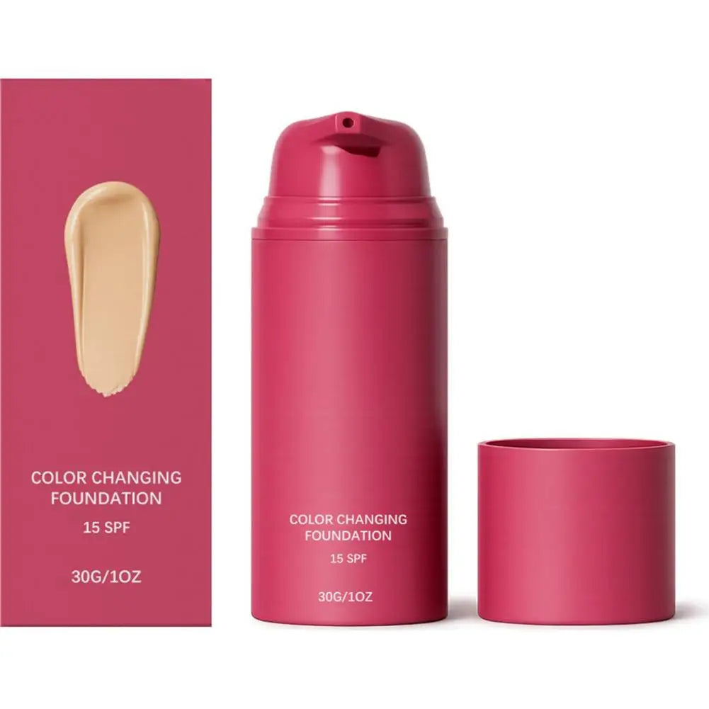 Color-Adapting Liquid Foundation with SPF 15 - Long Lasting, Lightweight, Natural Finish