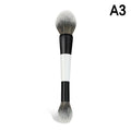 Dual-Ended Makeup Brush for Foundation, Blush, Contour, Eyeshadow & Concealer
