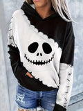Halloween Evil Face Pattern 3D Print Hoodie Men Women Autumn Pullover Sweatshirt Vintage Streetwear