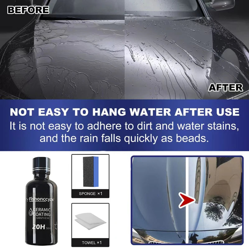 Car Ceramic Coating Wax - 5-Year Anti-Scratch Paint Protection & Gloss Finish