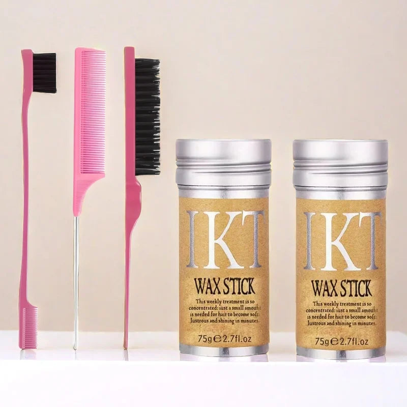 Hair Wax Stick for Wig Styling Sleek Back Brush Gel Pomade for Flyaway Control