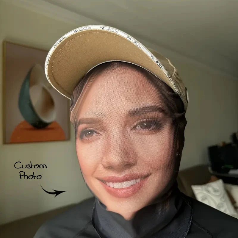 Personalized Photo Funny Headgear - Role-Playing Mask for Parties Halloween
