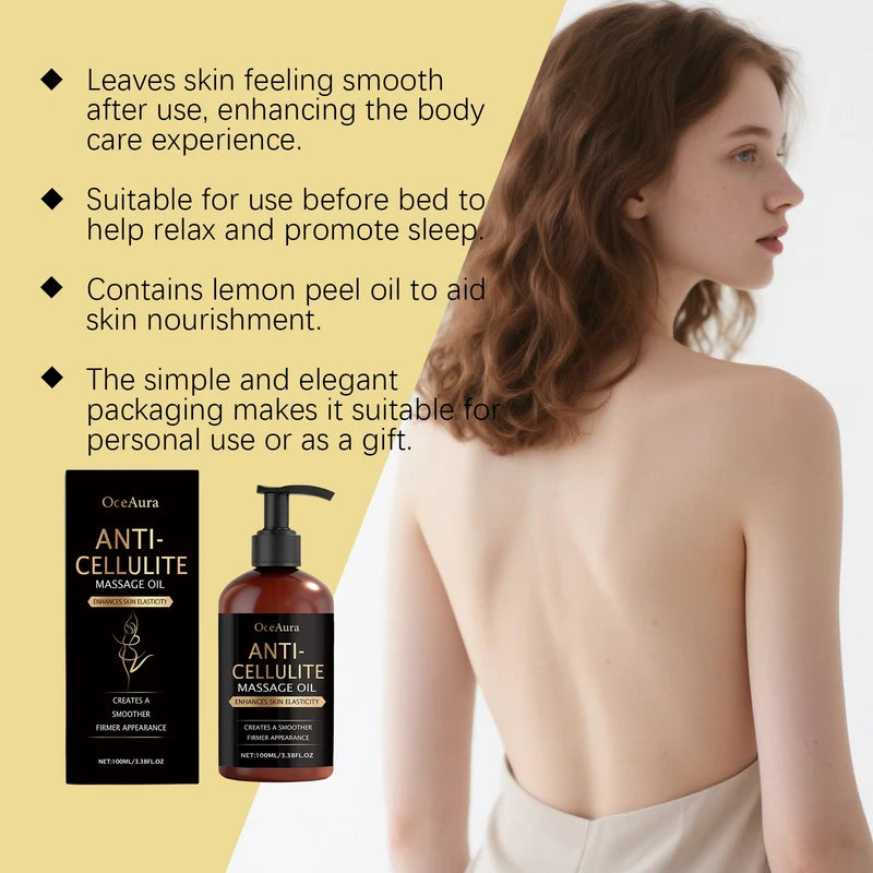 Moisturizing Body Massage Oil with Lemon & Grapefruit Peel Oil for Relaxation & Skin Hydration