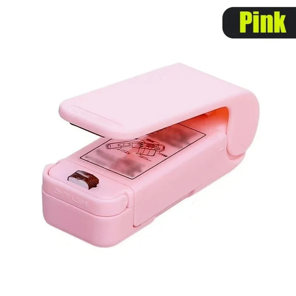 Handheld Food Sealer Clips for Snacks & Food Storage - Reusable Plastic Bag Closure